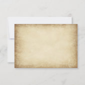 Vintage Rustikale Hochzeitskarten RSVP Karte (Rückseite)