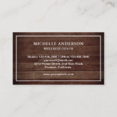 Vintage Rustikale Holzdrachenfliege Visitenkarte (Rückseite)