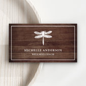 Vintage Rustikale Holzdrachenfliege Visitenkarte