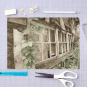 Vintage rustikale Holzschutzfenster Seidenpapier (Handwerk)