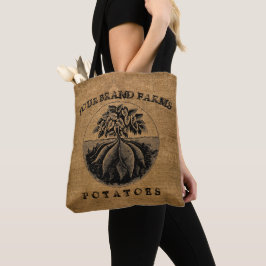 Vintage rustikale Imitate Vorlage für den Kartoffe Tasche
