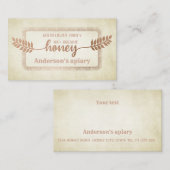 Vintage rustikale Kalligraphie Visitenkarte (Vorne/Hinten)