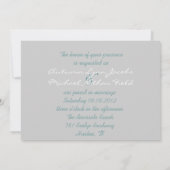 Vintage rustikale Kapelle Hochzeit Einladung (Rückseite)