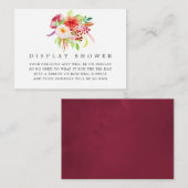 Vintage rustikale Kinderdusche Begleitkarte (Vorne/Hinten)