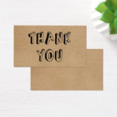 Vintage Rustikale Kraft Dankeschön Karte (Schreibtisch)