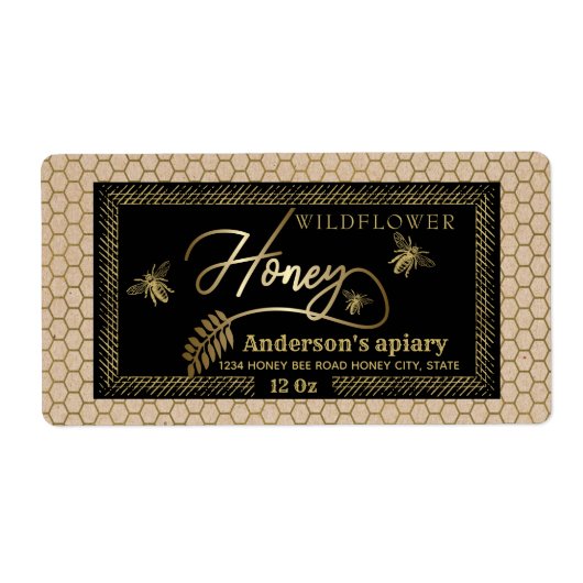 Vintage rustikale Kraft-Goldklee (Vorne)