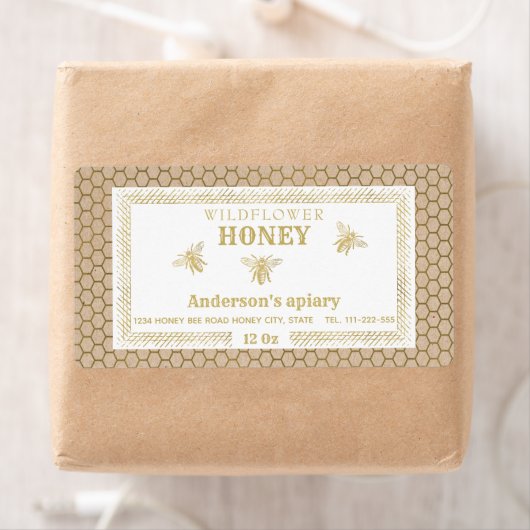 Vintage rustikale Kraft-Goldklee (Insitu)