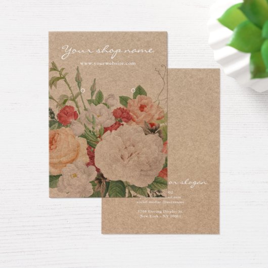 Vintage rustikale, kraftstoffreiche Ohrmarkierung (Schreibtisch)