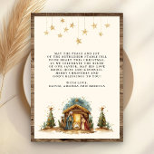 Vintage Rustikale Krippe Weihnachten