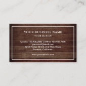 Vintage Rustikale Land Barn Wood Horseshoe Farrier Visitenkarte (Rückseite)