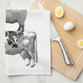 Vintage Rustikale Landtiere Pyramide Geschirrtuch (Viertel Falte)