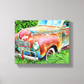 Vintage rustikale Leinwand (Vorderseite)