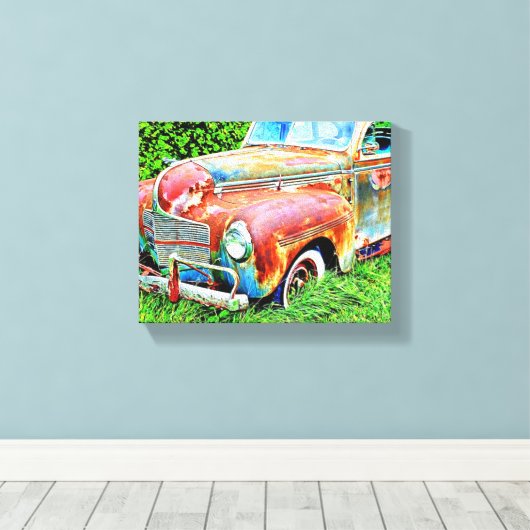 Vintage rustikale Leinwand (Insitu (Holzboden))