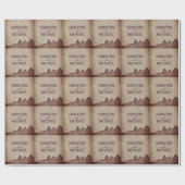 Vintage rustikale Papageienhochzeit Geschenkpapier (Flach)