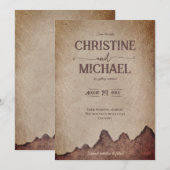 Vintage rustikale Papageienhochzeit Save The Date (Vorne/Hinten)