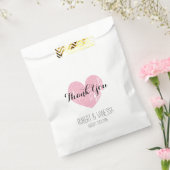Vintage rustikale Papiertüten mit rosa Herzklopfen Geschenktütchen (Versiegelt)