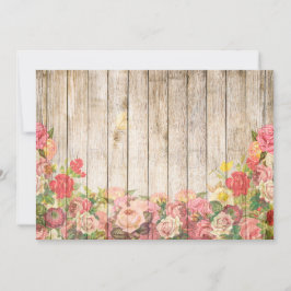 Vintage rustikale romantische Rose Holz