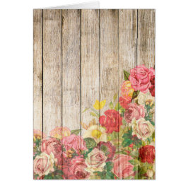 Vintage rustikale romantische Rose Holz