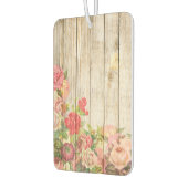 Vintage rustikale romantische Rose Holz Autolufterfrischer (Links)