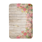 Vintage rustikale romantische Rose Holz Badematte (Vorderseite Vertikal)