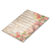 Vintage rustikale romantische Rose Holz Notizblock (angewinkelt)