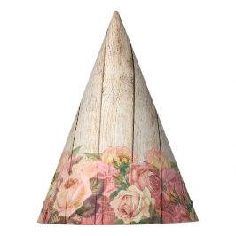 Vintage rustikale romantische Rose Holz Partyhütchen