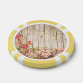 Vintage rustikale romantische Rose Holz Pokerchips (Einzeln)