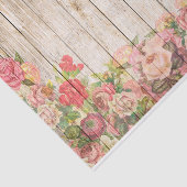 Vintage rustikale romantische Rose Holz Seidenpapier (Ausschnitt)