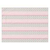 Vintage rustikale Rose Polka Dots Bauernhof Pink Tischdecke (Vorderseite (Horizontal))
