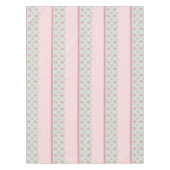 Vintage rustikale Rose Polka Dots Bauernhof Pink Tischdecke (Vorderseite)