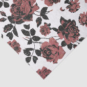 Vintage rustikale Rote Rosen Seidenpapier (Ausschnitt)