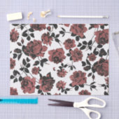 Vintage rustikale Rote Rosen Seidenpapier (Handwerk)