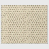Vintage Rustikale Schneemann-Geschenkpapier Geschenkpapier (Flach)