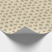 Vintage Rustikale Schneemann-Geschenkpapier Geschenkpapier (Ecke)