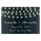 Vintage rustikale Schnur beleuchtet Schneidebrett (Vorderseite)