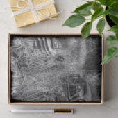 Vintage rustikale Schwarz-Weiß-Auto alt antike Seidenpapier (Geschenk)