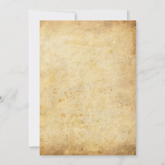 Vintage Rustikale Schweinegrippe - Einladung II (Rückseite)