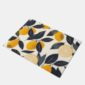 Vintage Rustikale Sommerlemonadenleaf Fußmatte (Schrägansicht)