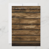 Vintage rustikale Sonnenblumen Länderdetails Einladung (Rückseite)