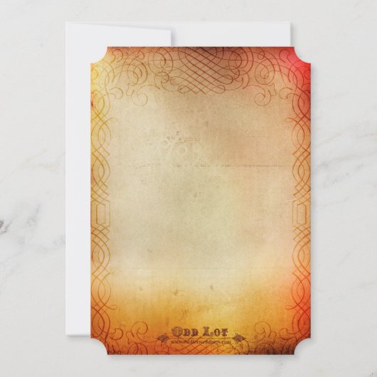 Vintage Rustikale Sonnenblumenlandschaft Einladung (Rückseite)