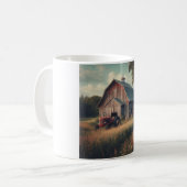 Vintage/rustikale Stallkunst Kaffeetasse (Vorderseite Links)