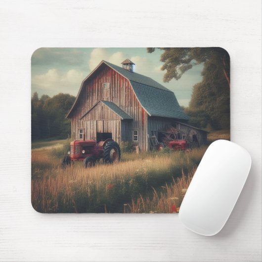 Vintage/rustikale Stallkunst Mousepad (Mit Mouse)