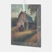 Vintage/rustikale Stallkunst Ornament Aus Glas (Vorderseite links)