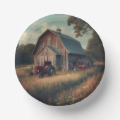 Vintage/rustikale Stallkunst Pappteller (Vorderseite)