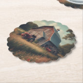 Vintage/rustikale Stallkunst Untersetzer (angewinkelt)