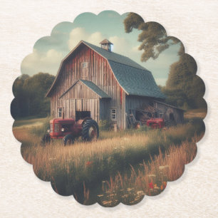 Vintage/rustikale Stallkunst Untersetzer