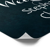 Vintage rustikale String-Lights Begrüßungszeichen Poster (Ecke)