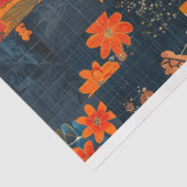 Vintage rustikale Textur blaues Quilt Dekoupage Seidenpapier (Ausschnitt)