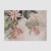 Vintage rustikale Textur Botanische Karte Entwerfe Seidenpapier (Vorderseite)