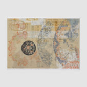 Vintage rustikale Textur Französisch Design Decoup Seidenpapier (Vorderseite)